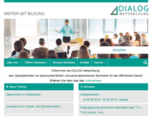 Tablet Screenshot of dialog-wb.de
